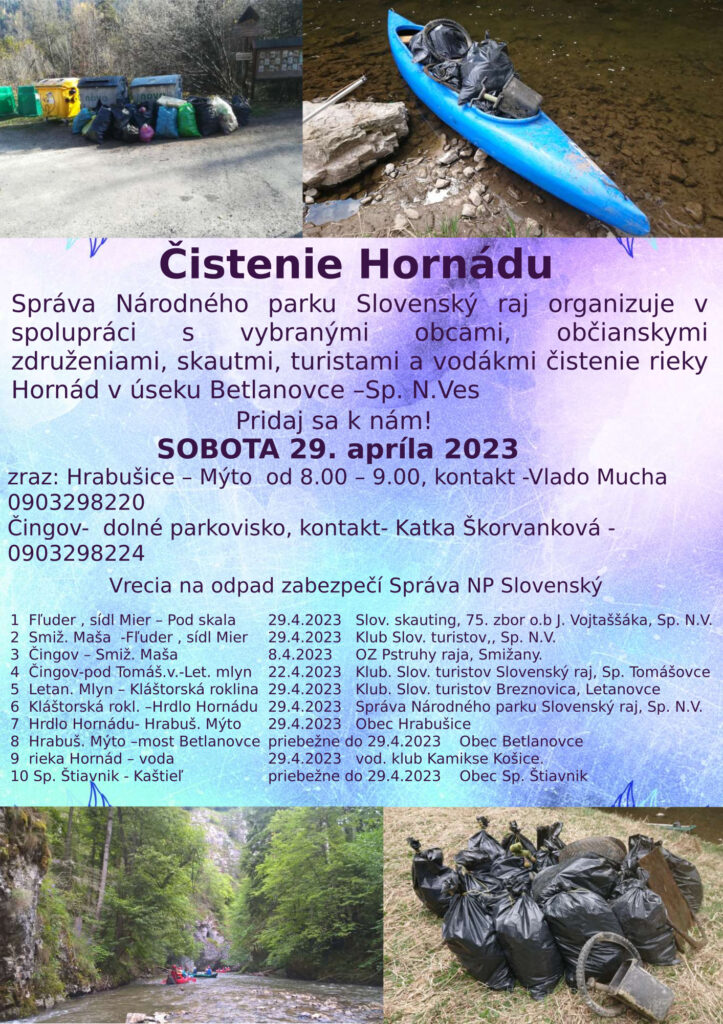 Čistenie Hornádu 29. 4. 2023